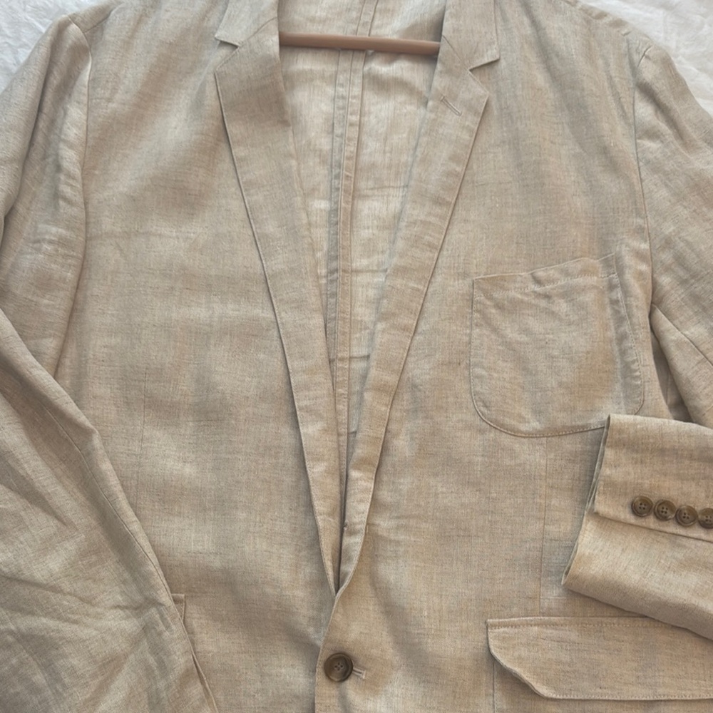 J. Crew Light Tan Linen Jacket